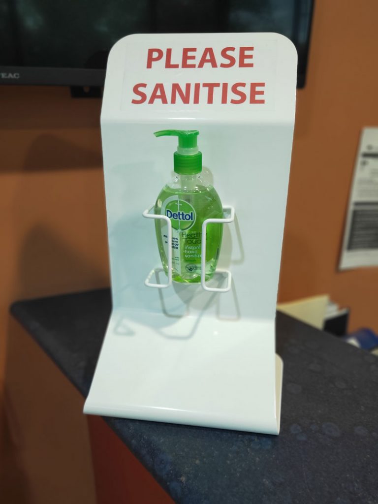 Ace Wire Works Counter Stand Hand Sanitiser Stand